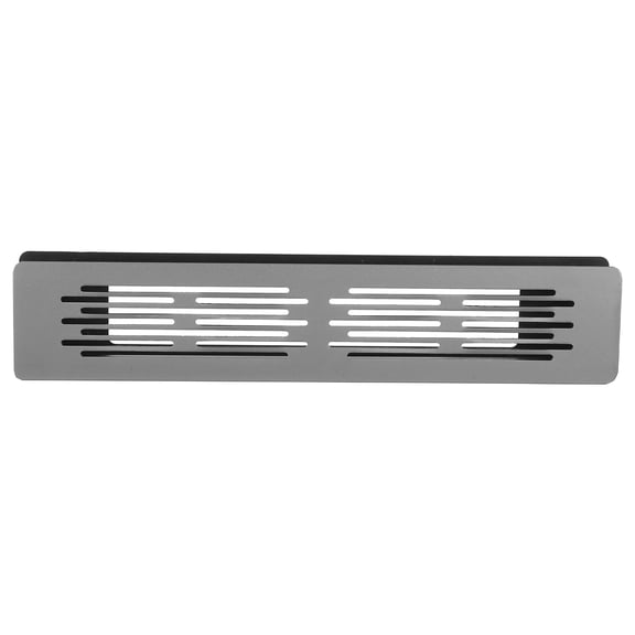 UPGRATOR 2Pcs Decorative Black Aluminum Alloy Cabinet Ventilation Grille for Wardrobe and Kitchen