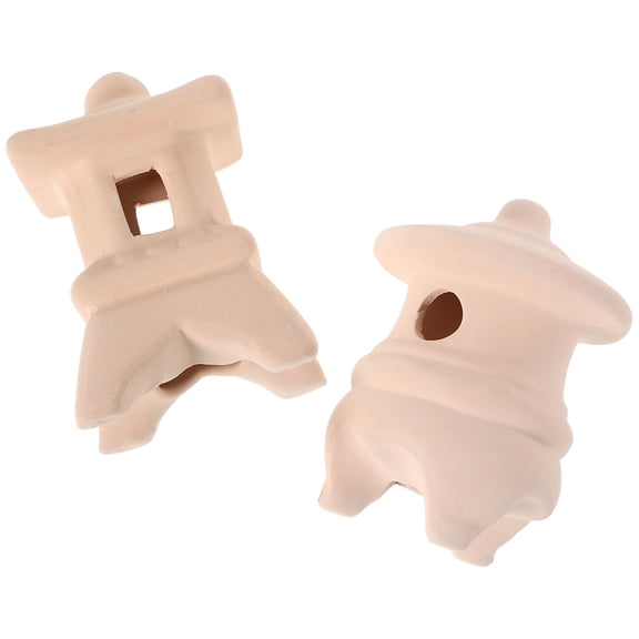 UPGRATOR Betta Fish Hideout Ceramic Fish Cave Ceramics 2Pcs