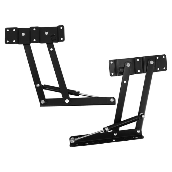 UPGRATOR 2Pcs Durable Design Iron Table Lifting Rack for Furniture Supplies with Black Color and 9.4x8.7x1.2in Size