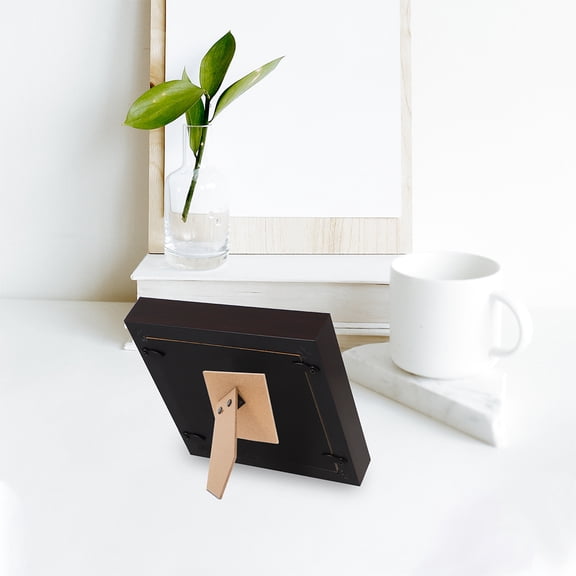 UPGRATOR 2Pcs Easy Install Brown Easel Backs for Photo Frames Adjustable Angle Frame Support