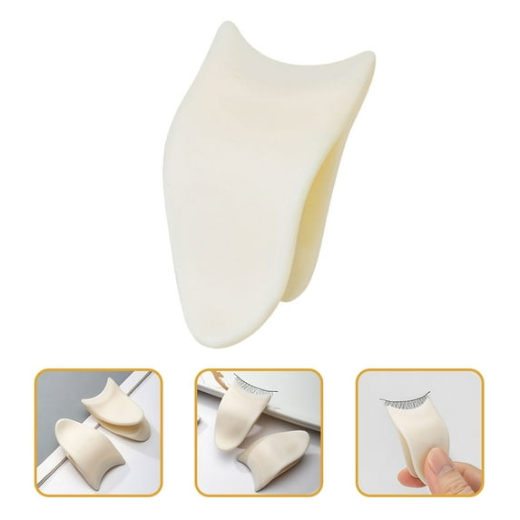 UPGRATOR 2-Pack White Plastic Eyelash Tweezers Lash Application Tool for Women False Eyelashes