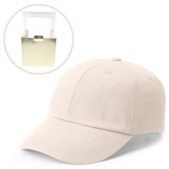 UPGRATOR 2Pcs Fedora Hat Box with Window Golden Cardboard Hat Storage for Outdoor Activities and Travel