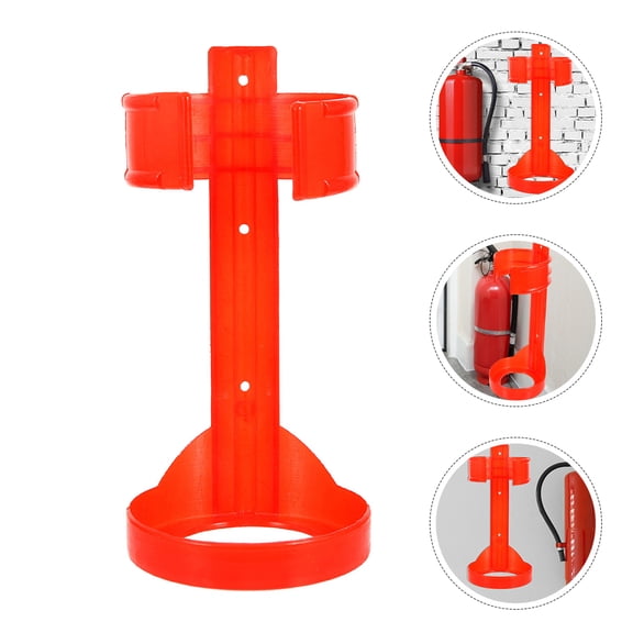 UPGRATOR 2Pcs Fire Extinguisher Wall Bracket Red Fire Extinguisher Mounting Holder for Car and Home