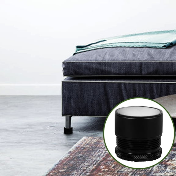 UPGRATOR 2Pcs Heavy Duty Metal Bed Frame Risers for Home Furniture Couch Sofa Table Legs Black