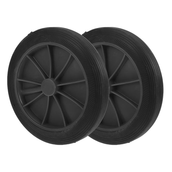 UPGRATOR Large Garbage Can Replacement Wheels Durable PU for Outdoor Use 2Pcs