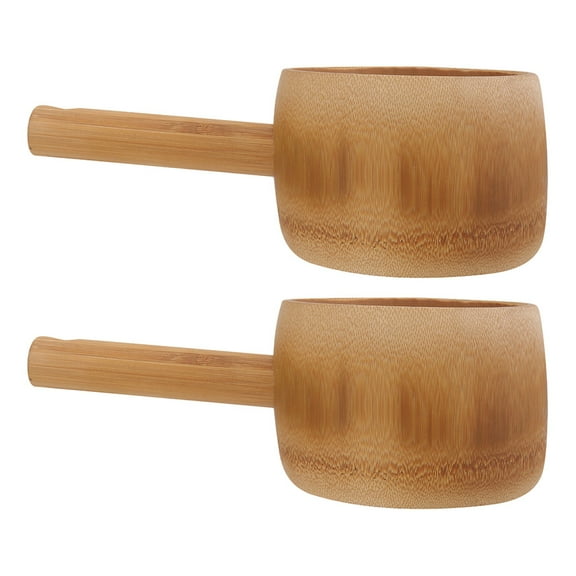 UPGRATOR 2Pcs Long Handle Water Ladle for Gardens and Restaurants 11.8x4.7x3.5in