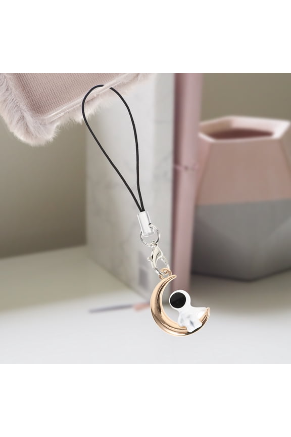 2Pcs Mobile Phone Charm Assorted Color Keychain Pendant Phone Back Hanging Decor