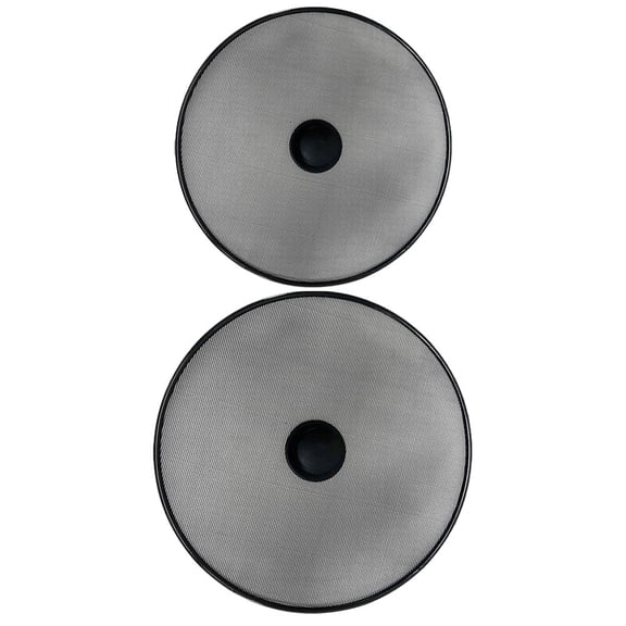 UPGRATOR Grease Splatter Screen Black Stainless Steel for Skillets and Pans 2Pcs