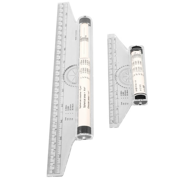 UPGRATOR 2Pcs Multi-Purpose Parallel Drawing Ruler with Clear Scale for Engineers and Designers
