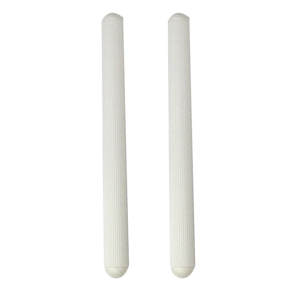 UPGRATOR 2Pcs Plastic Rolling Pin White Embossed Design Nonstick Surface Ideal for Cake Baking