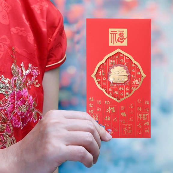 UPGRATOR 2Pcs Red Envelope Spring Festival Luck Money Pouches for Special Occasions