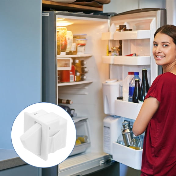 UPGRATOR 2Pcs Refrigerator Door Light Switch Replacement White Fridge Accessory Easy Installation