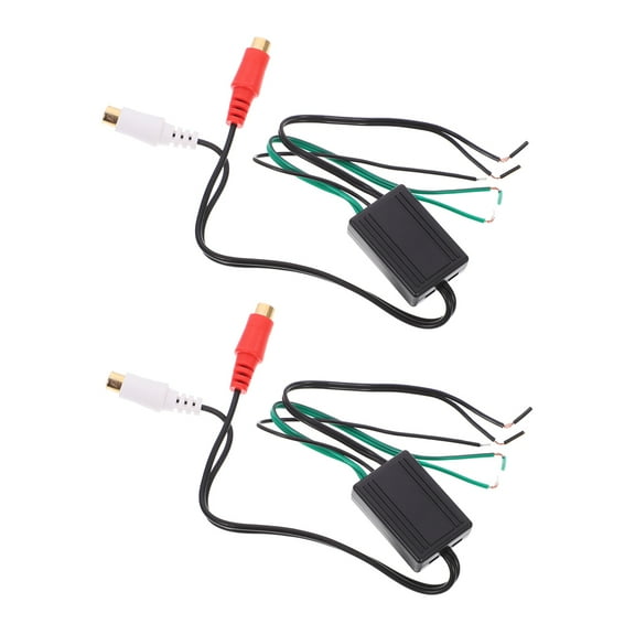 UPGRATOR 2Pcs Versatile Line Output Converter Adapter for Car and Home Audio with Volume Control