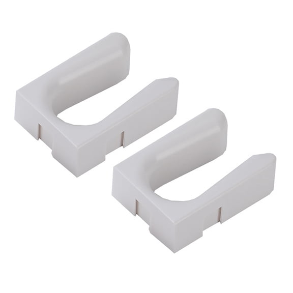 UPGRATOR 2-Pack White Wall-Mounted Boot Storage Rack for Home Organization, No Drilling Required, Space-Saving Boot Holder