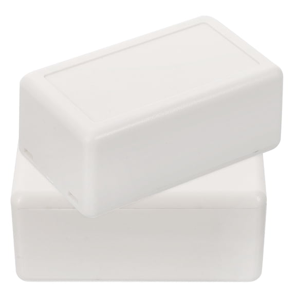 UPGRATOR 2Pcs White Plastic Project Junction Case for Electronic Devices 11.8*7.9*3.9in