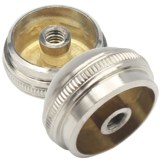 UPGRATOR 2pcs Flute Head Crown End Cap Silver Copper Replacement Part for Flute