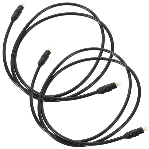 UPGRATOR 2pcs Optical Cable Black PMMC Digital Audio Output