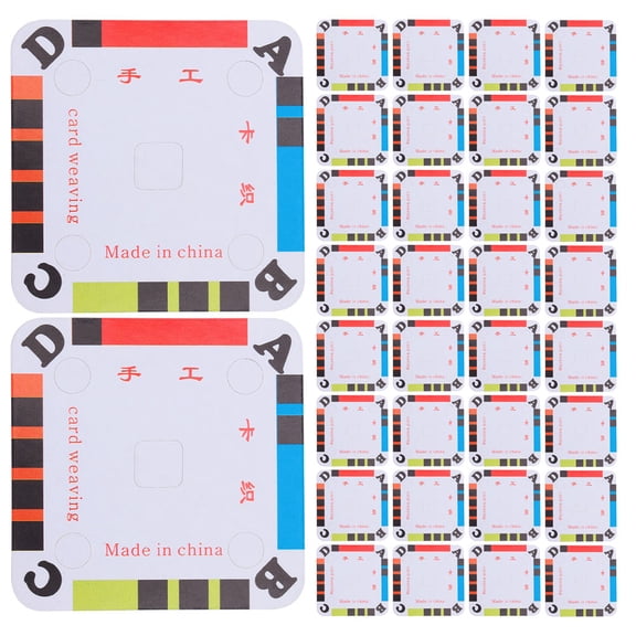 UPGRATOR 300Pcs Tablet Weaving Cards Paperboard for DIY Crafting with Replaceable Weaving Cards