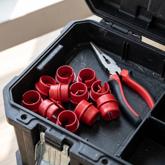 UPGRATOR 30Pcs Red 3 4 Inch Non Metallic Cable Connector Plastic Wire ...