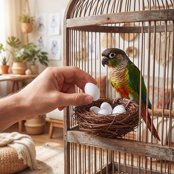 UPGRATOR 30Pcs Solid Plastic Parrot Eggs for Hatching Assistance and Training with High Realism