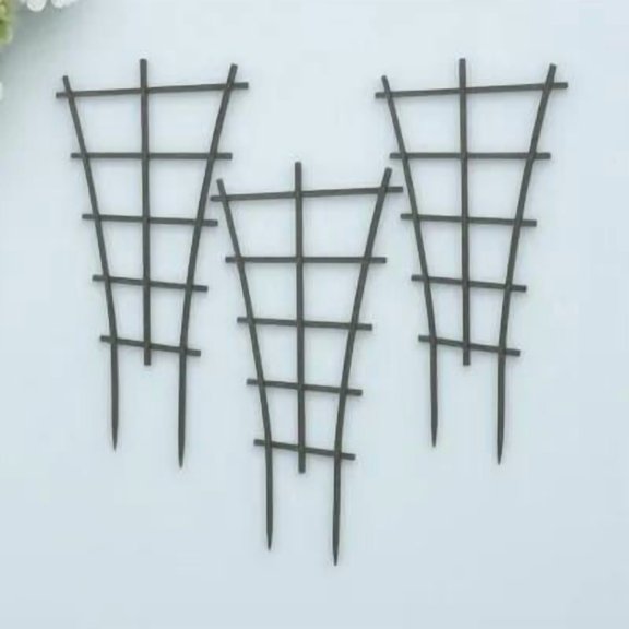 UPGRATOR Garden Trellis Black Plastic Climbing Support for Tomato Peppers with Sharpened Points