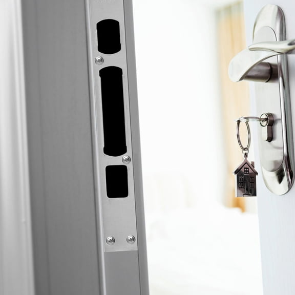 UPGRATOR 3Pcs Durable Stainless Steel Door Latch Strike Plates for Enhanced Door Security Protection