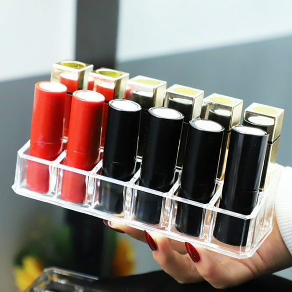UPGRATOR 3Pcs Multi Grid Lipstick Stand with Stylish Appearance for Efficient Makeup Storage