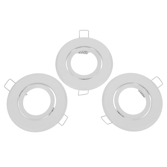 UPGRATOR 3Pcs Sturdy Iron Spotlight Mount Frames for Mr16 Gu10 Recessed Ceiling Light Fixtures