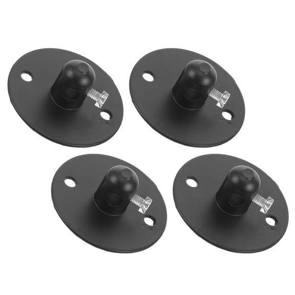 UPGRATOR 4Sets Multihead Ceiling Light Mount Plate Metal Canopy Kit Black Easy Installation Light Fixture Accessories