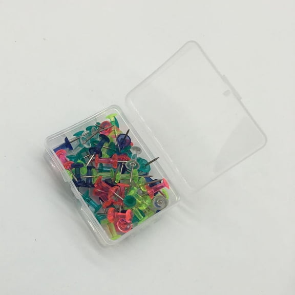 UPGRATOR 40 Pcs Map Tacks Metal Assorted Color for Organizing Photos Home Bulletin Board