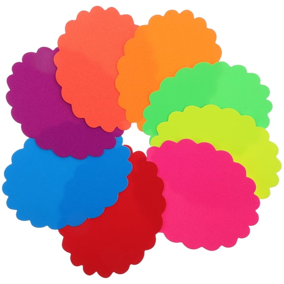 UPGRATOR 400Pcs Fluorescent Burst Paper Price Tags for Supermarket Retail Store Sale Signs