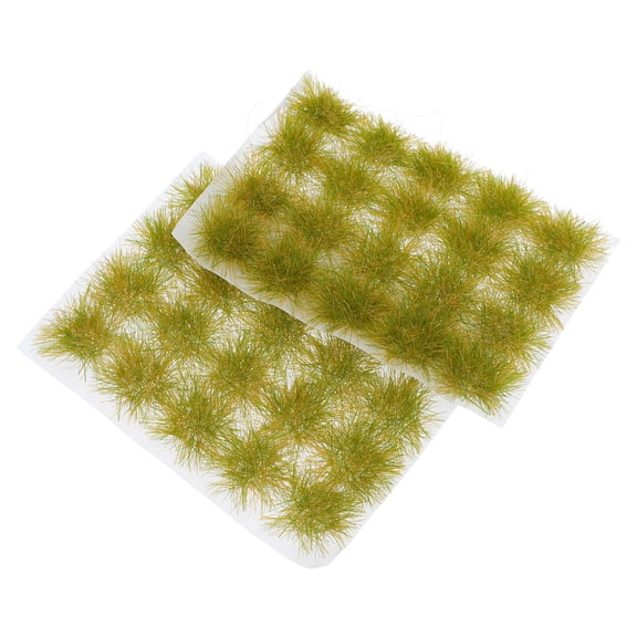 UPGRATOR 40Pcs Realistic Artificial Grass for Model Basing Materials with Strong Adhesive Backing for DIY Craft Use