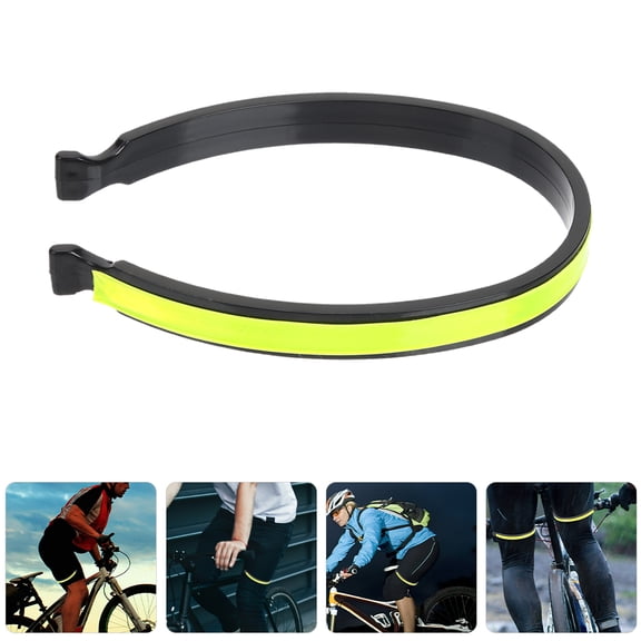 UPGRATOR 4Pcs Bike Leg Clips with Elastic Design and Reflective Function for Cyclists Outdoor Sports