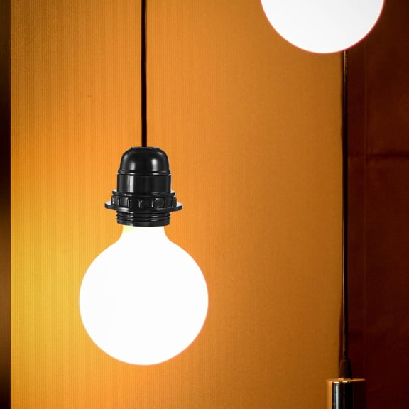 UPGRATOR 4Pcs Black E27 Lamp Socket Replacement Kit for Home Industrial Style Lighting Fixtures