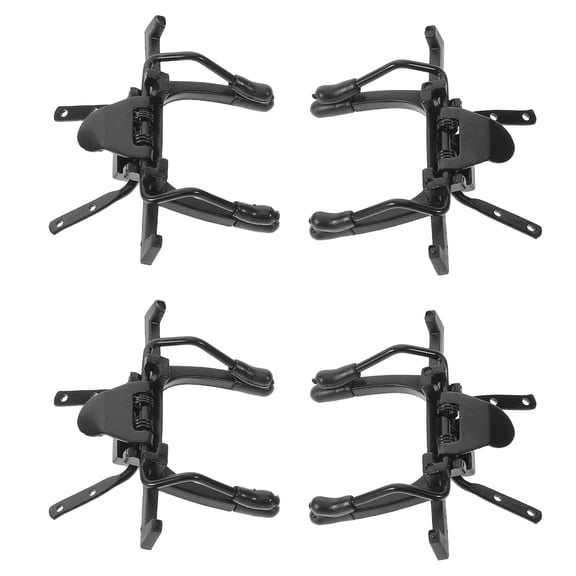 UPGRATOR 4-Pack Black Polarized Clip- Sunglass Lenses for Eyeglasses Lightweight Stylish UV