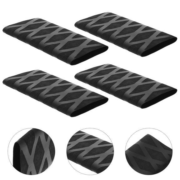 UPGRATOR 4Pcs Black Table Tennis Racket Handle Sleeve Sweat Absorbent Grip Wrap Nonslip Paddle Overgrip