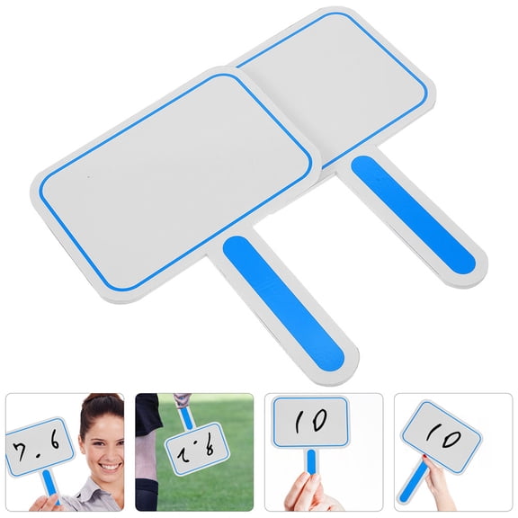 UPGRATOR 4Pcs Blue Scoring Board with Sturdy Material Handheld Whiteboard for DIY Use