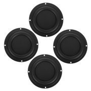 UPGRATOR 4-Pack Car Loudspeaker Vibrating Membrane Black Rubber Passive Bass Diaphragm for Enhanced Audio Speakers