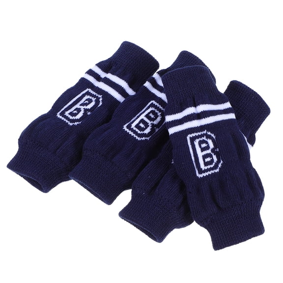 UPGRATOR 4-Pack Dark Dog Leg Warmers for Pets, Protective Arm Sleeves to Prevent Abrasions and