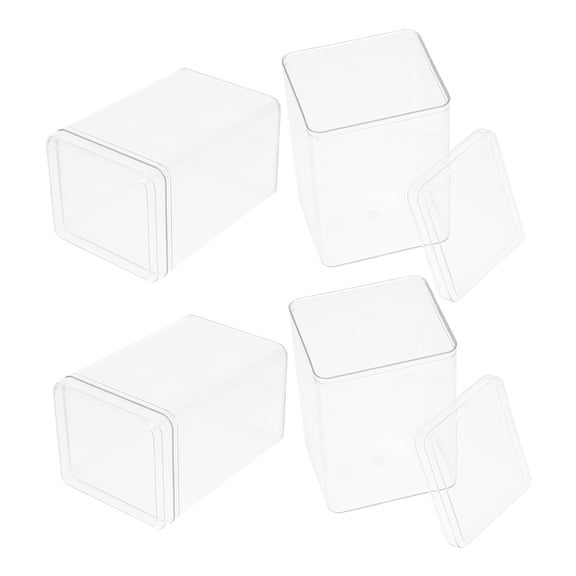 UPGRATOR 4Pcs Transparent Action Figure Storage Box for Model and Figurine Display