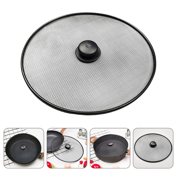 UPGRATOR 4Pcs Oil Splatter Guard for Frying Pans Stainless Steel Mesh