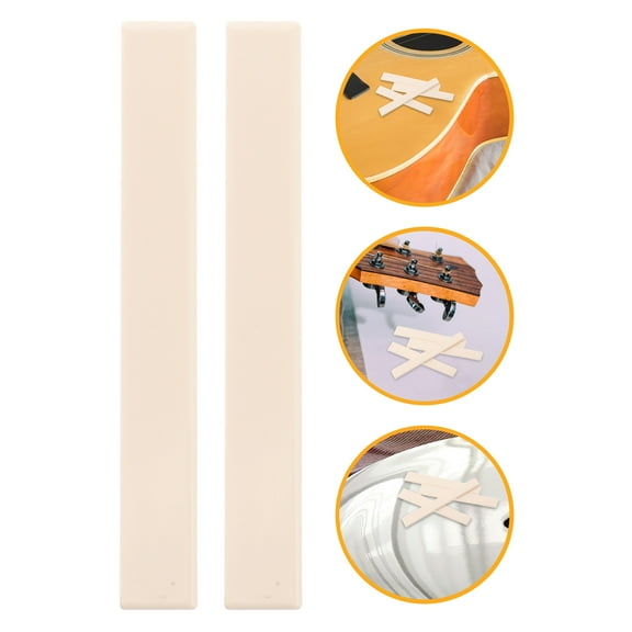 UPGRATOR 4Pcs Guitar Saddle for Beginners and Musicians Acoustic Guitar Bridge Saddles Replacement