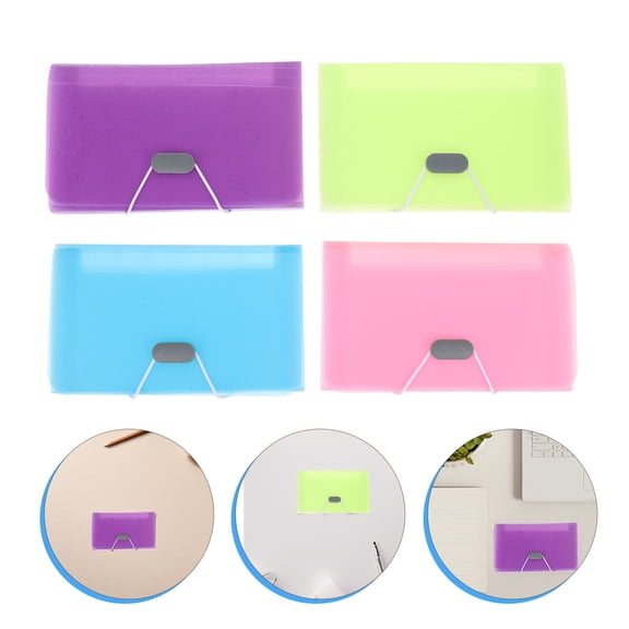 UPGRATOR 4Pcs Multi Layer Expanding File Folder Organizer for Office and Home Storage