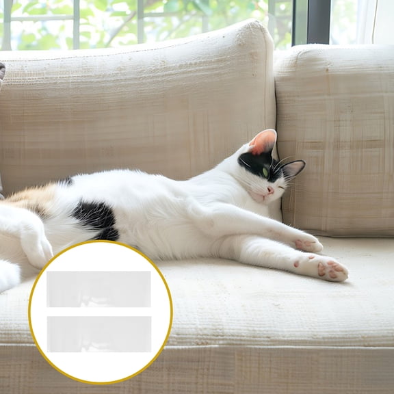 UPGRATOR 4Pcs PVC Cat Scratch Tape for Furniture with Strong Adhesion and Easy Installation
