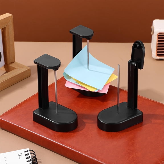 UPGRATOR 4Pcs Plastic Ticket Holder for Receipt Management with Space Saving Design Black