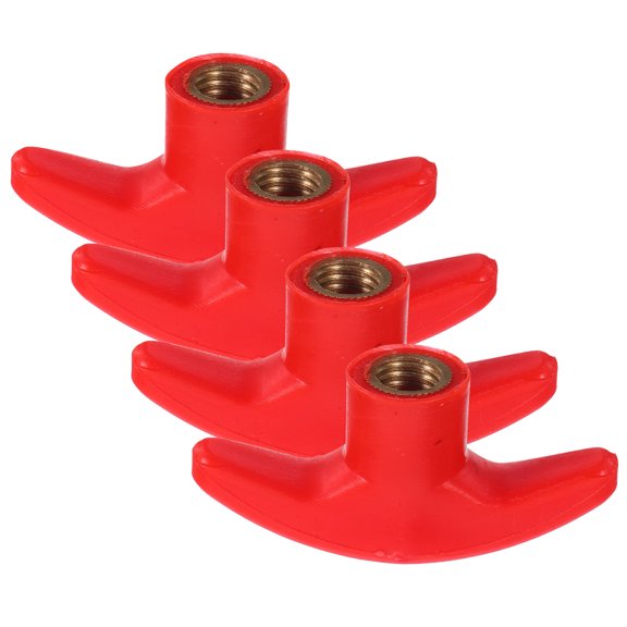 UPGRATOR 4Pcs Red Workout Machine Handle Grips with Microtextured Surface for Better Cable Control