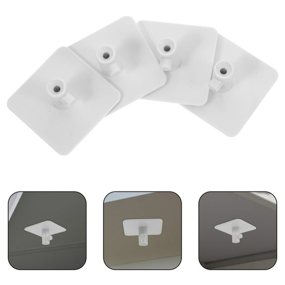 UPGRATOR 4Pcs Stand Mixer Attachment Storage Organizer Flat White Abs For Home Kitchen Use