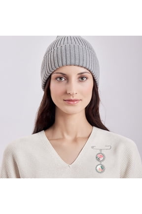 4Pcs Zinc Alloy Brooch Pins Featuring Thermal Transfer Printing for Bags and Clothes