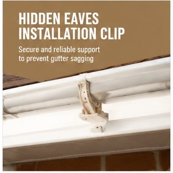 UPGRATOR 4pcs 5" Gutter Hangers, Hidden Roof Gutter Support Bracket