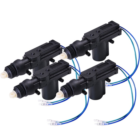 UPGRATOR 4-Pack Heavy Duty Car Door Lock Actuators and Easy to Install for Vehicles Without Central Lock System